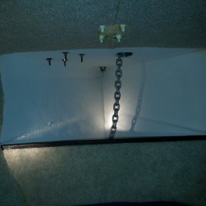new anchor gear added and locker area repainted and sealed