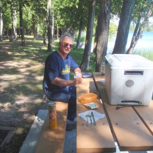 Birch Lake roadside park in MI
