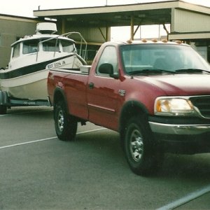 1985 22 foot Classic Angler arriving at Canadian  Customs Oct.9/09