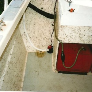 New Transom Bilge Pump Installed..Got the idea from this site 2010
