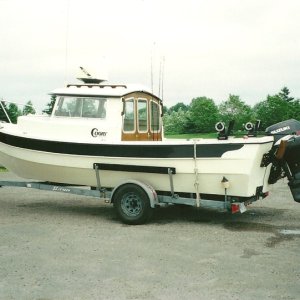 *Drifter* i take her home every 2 weeks to wash and clean the hull.