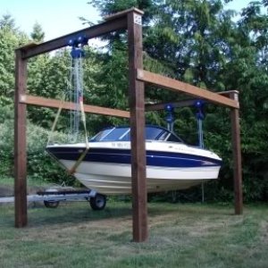 Home Made Back Yard Boat Lift ( $1800