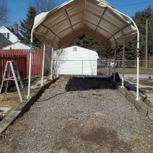 4/7/2011  moved boat to level off the gravel in the driveway