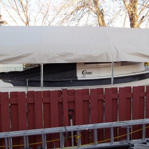 4/7/2011..installed cockpit cover for the night