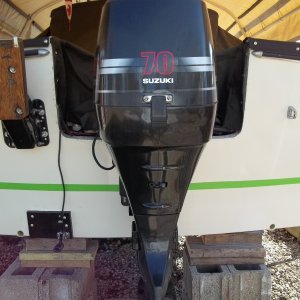 4/12/2011...washed hull and applied paint line