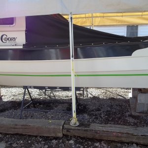 4/12/2011...Port side paint line