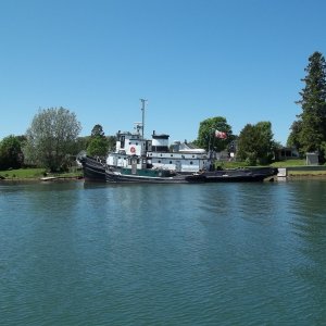 06/02/2011..on the way back to the dock i stopped to get a closer look at these Tugs.They winter here every year, there is a smaller Tug tied-up against the larger Tug if you look closer.Great boats!