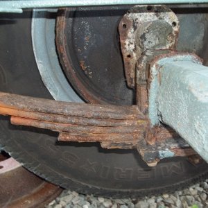 July 8/2011...old trailer leaf springs ( 1 )