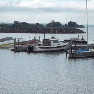 August 8/11..."Back in the Barn" after a hard morning of fishing!