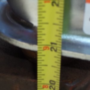 06/10/2011...measured from ground to bottom of hitch ball receiver....21 inches