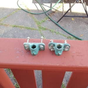 08/10/2011..removed these  fittings from the inside gunnels..guess they are fitting from a previous CrabPot puller