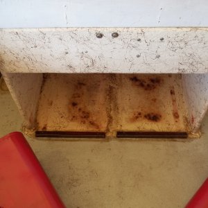 08/10/2011..used West System epoxy to coat and seal around Teak gas tanks stops.i also coated any screws and  bracket inside the cabin