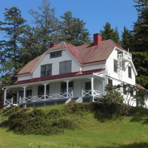 Former light house keeper's accommodation. Now empty due to the light being fully automated.