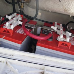 Golph cart battery installation