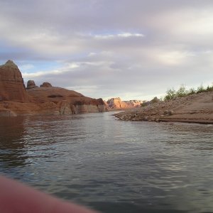 We found a nice deserted island for the night