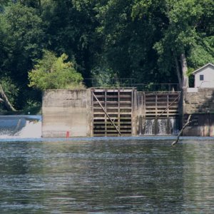Approaching Lock Muskingum R Ohio