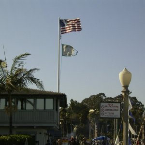 Santa Barbara - Old Glory at full furl