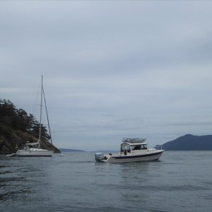 Brock departing James Island to contine their trip