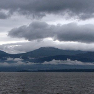 Low lying clouds enroute