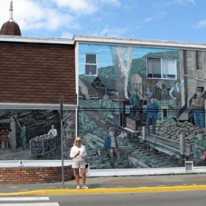 One of the many murals in Chemainus