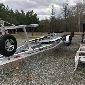 Added aluminum wheels to the trailer