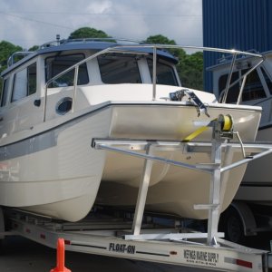 Our new 2009 Tomcat 255 "Destiny" at Wefings Marine in Eastpoint, Florida