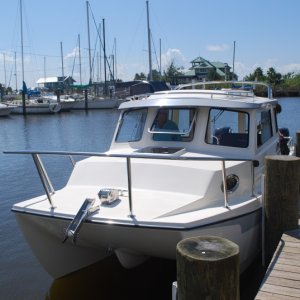 Our new 2009 Tomcat 255 "Destiny" at the dock inApalachicola, Florida September 2009