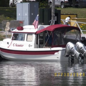 C-Scooter in Gore Bay marina
