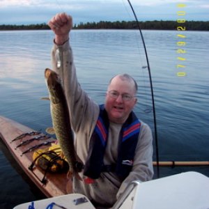 Alan's catch of the day (Pike) Logan Bay