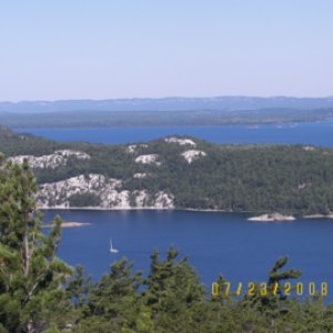 Top of Frazier Hill at Mary Ann Cove in Baie Fine