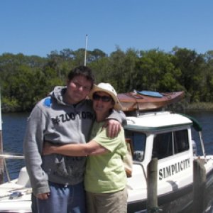 Son Zack and Linda in St. Marks