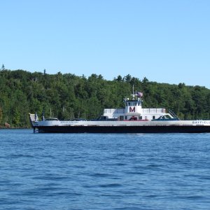 The Ferry over to Madeline Island from Bayfield,Wisconsin