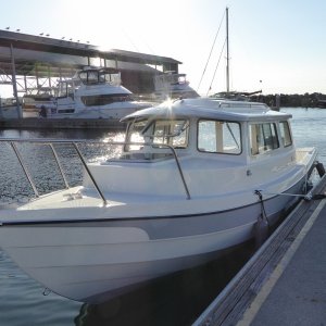 Big C is in the water, finally!