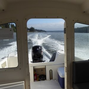 The Mercury break-in procedure simply requires varied throttle up to 4500 rpm for first 2 hours. This is 4200 RPM