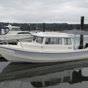 Saw a lot of boats at Friday Harbor with these Taylor Made Sunshades, and had to get one for Big-C