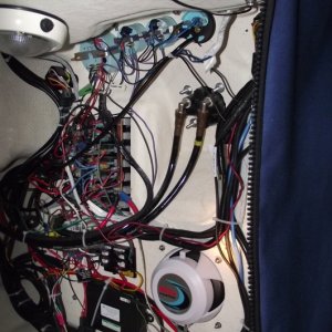 Back of Helm bulkhead before Autopilot