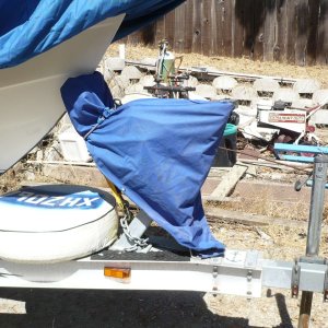Weather cover for winch, etc.