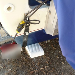 Rear of bunk (plastic covered)