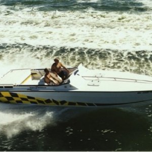 Saber 28 Offshore w/balsa cored hull, balsa and marine plywood cored transom