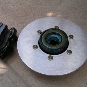 New 1/4" thick SS rotor, nice simple design.