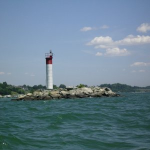 Entrance to Port Dover Basin Marina