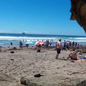 Here is the same view at low tide a few hours later.