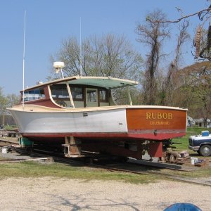 My marina, Hill's...Rubob...50 year old charter fishing boat