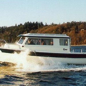 C-Dory advertisement showing "Plan-B" Hey!!! get that fender stowed away sailor