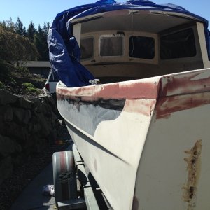 fairing in hull/deck joint