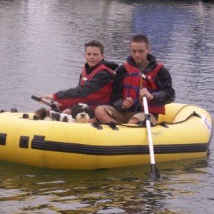 Baxter Takes Boys for a Row at Squalicum