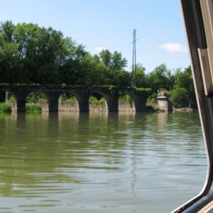 remains of aquaduct on Erie Canal
