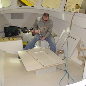Cabinets going in (Wed 4/13)