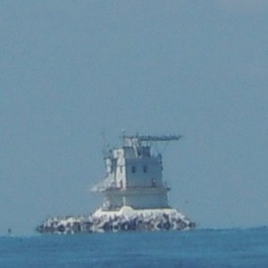 Another Pelee Passage navaid / Lake Erie.  Lots of guano on this one!