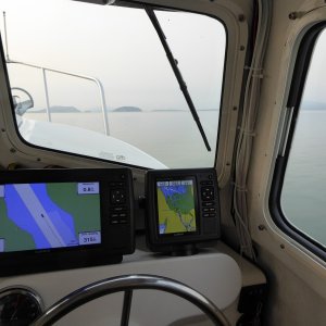 Hazy from the wild fires up north